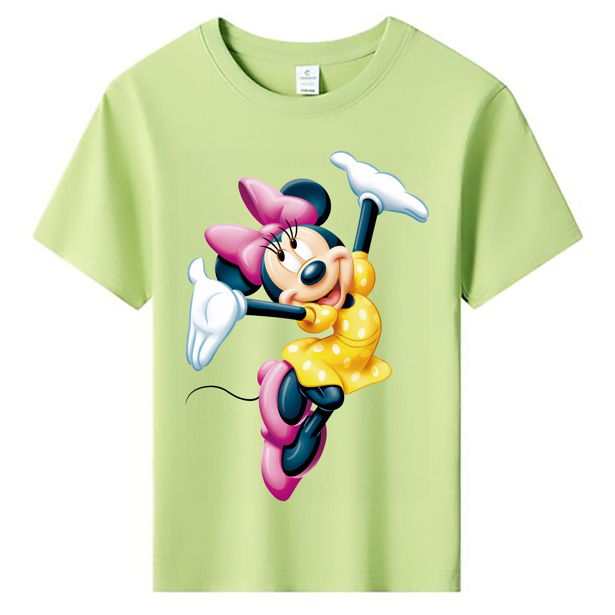 （画像用） ミッキーマウス Mickey Mouse 綿100％キッズTシャツ（フロントプリント）